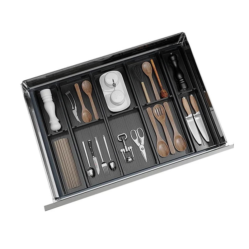 

Kitchen drawer storage partition cupboard built-in knives and forks tableware grid tableware chopsticks spoons chopsticks