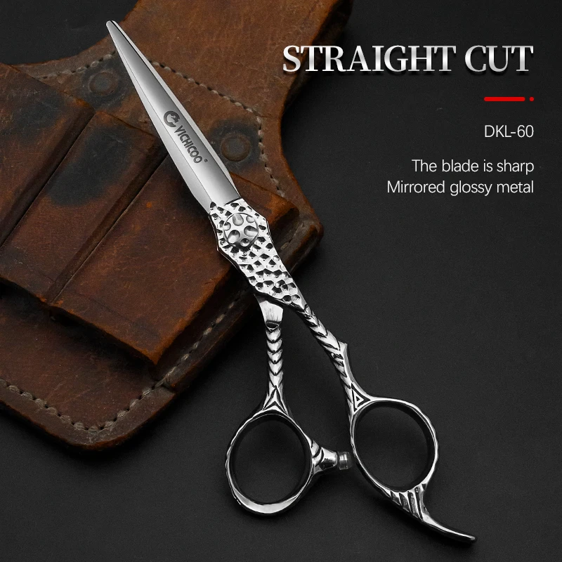 Vichicoo Hair Cutting Scissors Set Stainless Steel Professional 6 Inch Customized LOGO barber hairdressing hair shears scissors