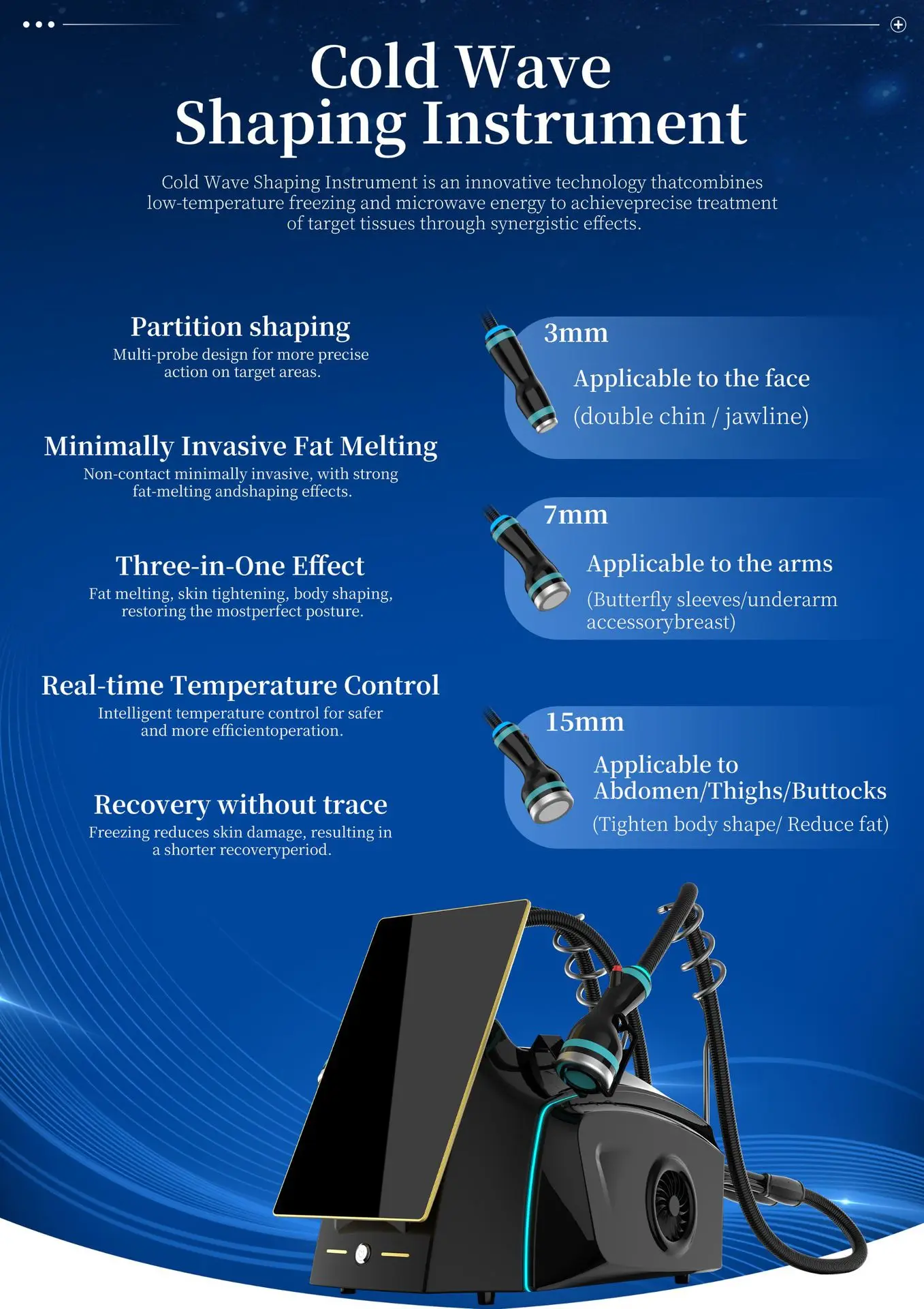Electromagnetic Focused Shockwave Therapy Machine