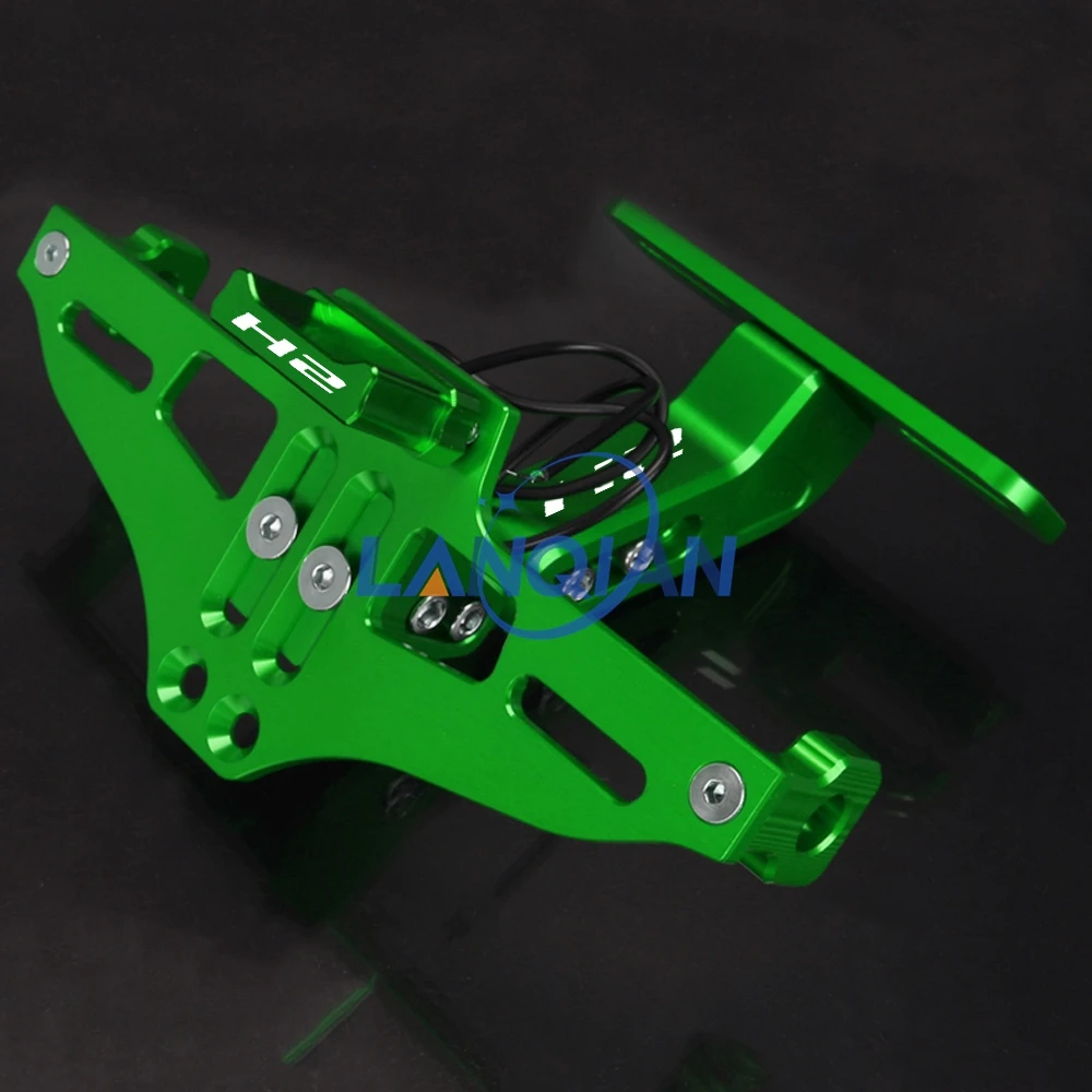 

FOR KAWASAKI H2 H2R H2 R 2015-2023 2022 2021 2020 2019 2018 Moto Rear License Plate Holder Bracket Tail Tidy Fender Eliminator