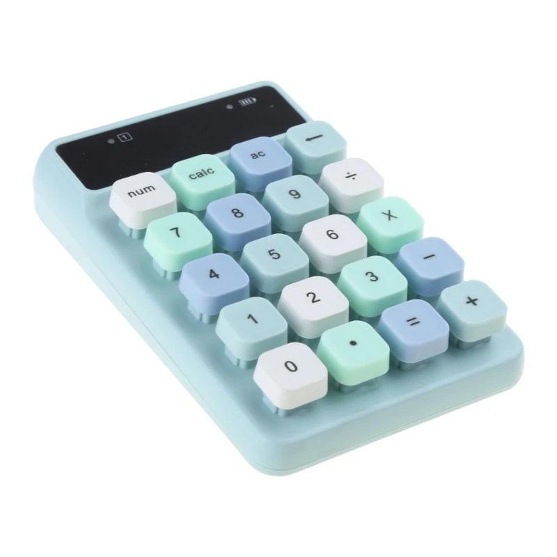 Mini Wireless Keyboard 2.4Ghz Office Numeric Keypad Financial Accounting Calculator Mini Cashier Keypad