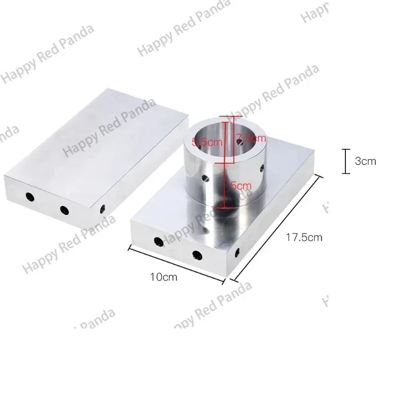 4x7inch Rosin Press Plate Kit with 4pcs Heating Rod and Double Pid Temperature Controller Module DIY Build 10-20 Ton Rosin Press