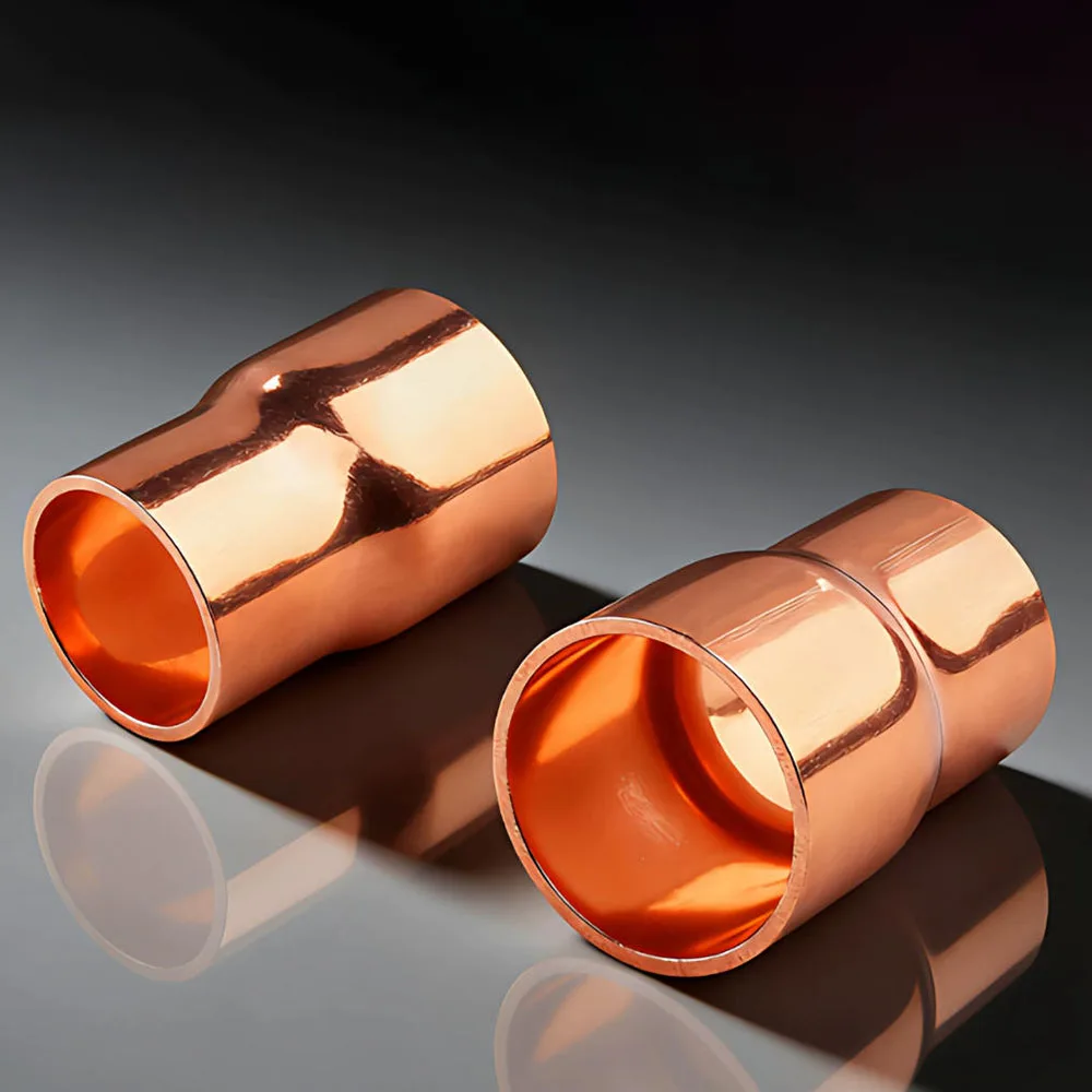 Copper Size Head Welding Reducer Pipe Joint With a Diameter Of 6.35~76 For Air Conditioning And Cold Storage Fittings