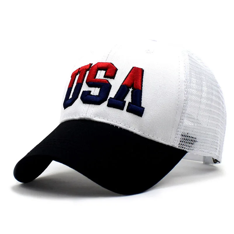 Spring Summer American Flag Baseball Cap Classic USA Embroidered Presiden Voting Peaked Cap Sunhat for Men Women