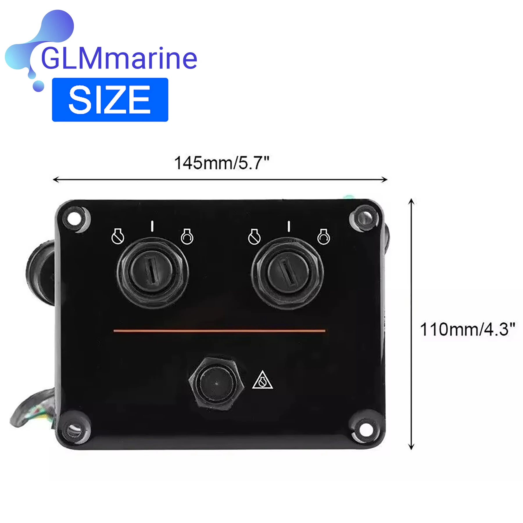 6K1-82570-08 Dual Lgnition Key Switch Assembly Panel For Yamaha Outboard Control  6K1-82570-13-00 image 2
