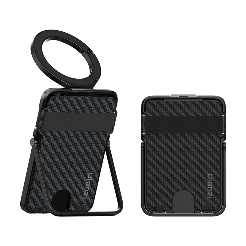 Ulanzi ML25 MagLock Cardholder for SIM Pin SD Cards TF Cards with Elastic Strap Magnetic Ring Dual-Sided Magnet Stand Movie Mode