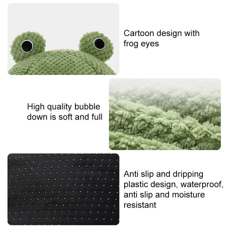 New Deep Sleep Comfort In Winter Frog Cat Bed Little Mat Basket Small Dog House Products Pets Tent Cozy Cave Nest Cat House