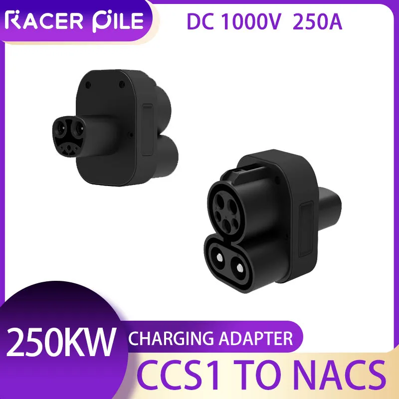 محول شحن RACER PILE CCS1 إلى NACS Fast Ev DC 250A CCS1 كومبو لمحول تسلا لطراز تسلا 3/Y/S/X #6