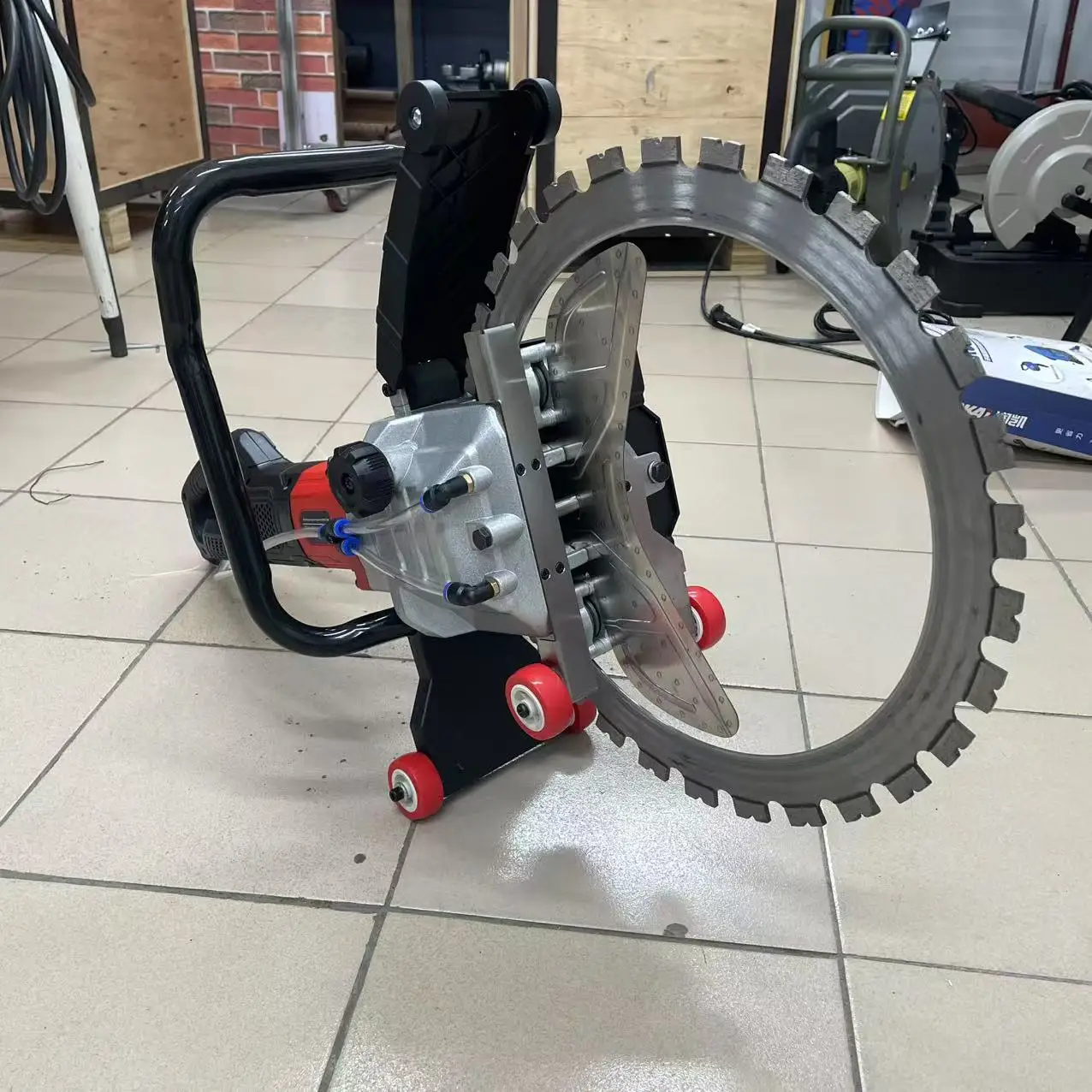 Granite Marble Cutting High Quality Electric Hydraulic Rock Cutter Concrete Wall Saw Machine with Motor Stone Cutting Machine