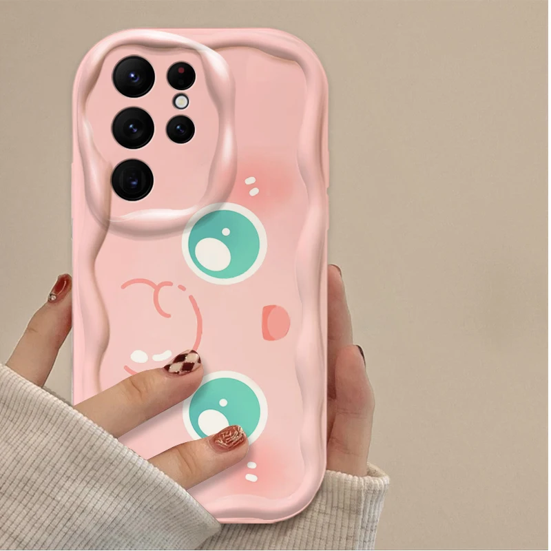 Cartoon P-Pokemon Charmander Case For Samsung Galaxy S24 Ultra S23 S22 Plus S21 S20 FE A25 A55 A35 5G Silicone Shockproof Funda