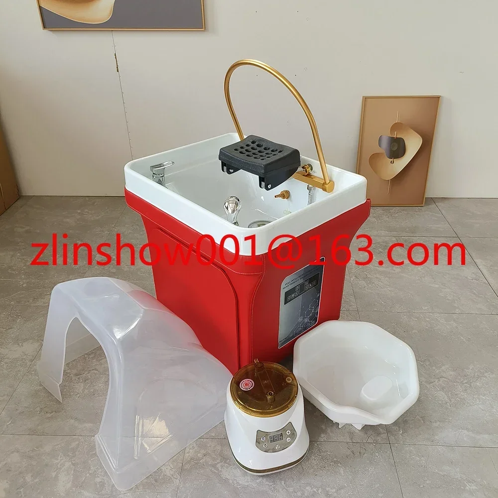 Customizable Mobile Shampoo Basin Head Treatment Fumigration Spa Machine  Beauty Salon Ear Cleaning Water Circulation