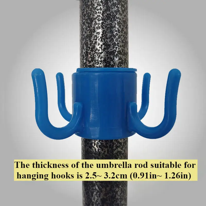 Durevole e versatile ombrellone da spiaggia gancio per appendere staccabile gancio resistente all'usura supporto per ombrellone salvaspazio per esterni