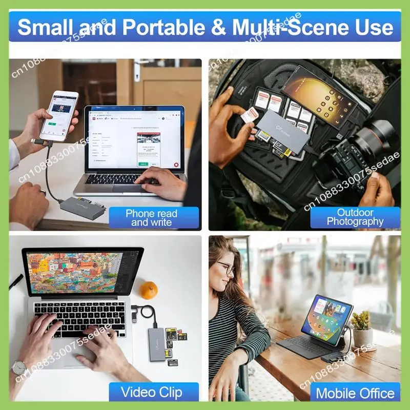 

Y19A New 6-In-1 Cfexpress Type A Card Reader USB3.2 Multi-Card Simultaneous Reading 10Gbps SD/TF/CF/XD/MS/Cfe-A Card Reader