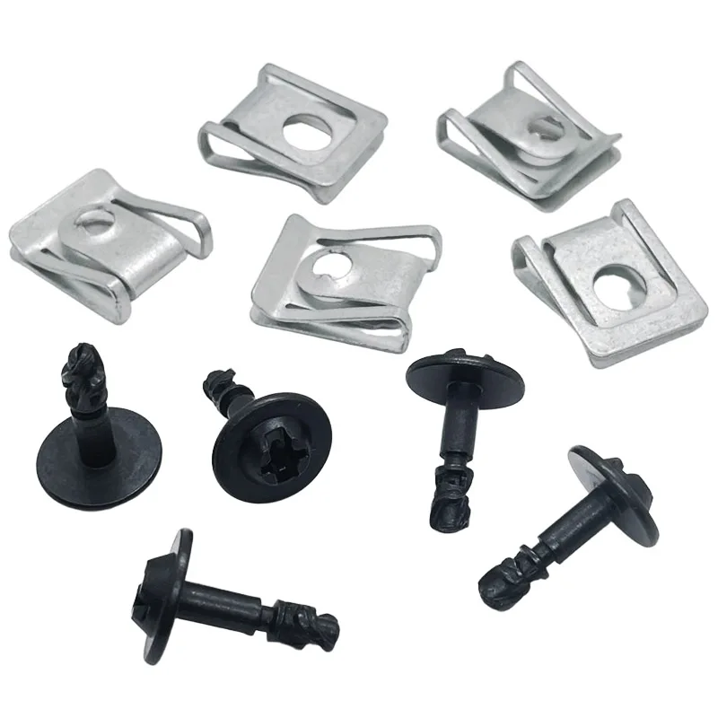Engine Splash Guard Cover Screw Nut Speed Clip Fasteners for BMW VW Audi Skoda SEAT 51718212148 8K0805922A Accessories