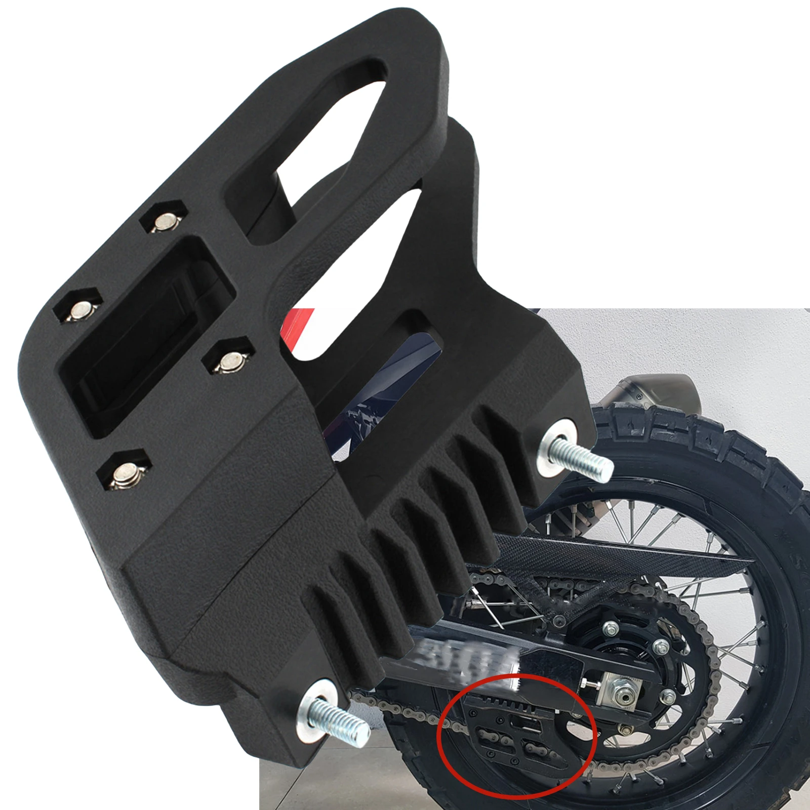 

Motorcycle Chain Guide Pulley Chains Stabilizer Cover For Yamaha Tenere 700 T7 After 2019-2023