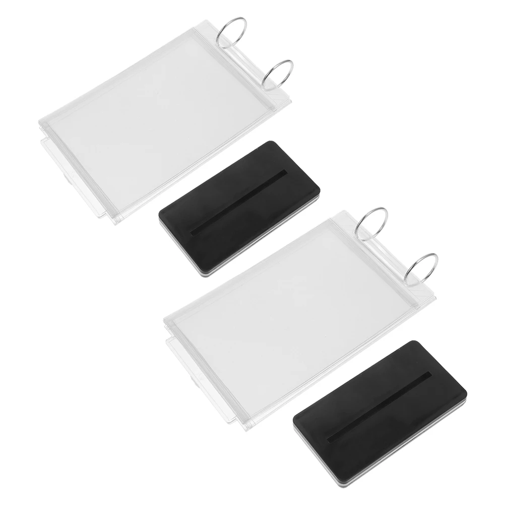2 stücke Tabletop Menü Halter Flip Multi-Seiten Display-ständer Für Restaurant Desktop Zeichen Halter Poster Stehen Mit Basis menü