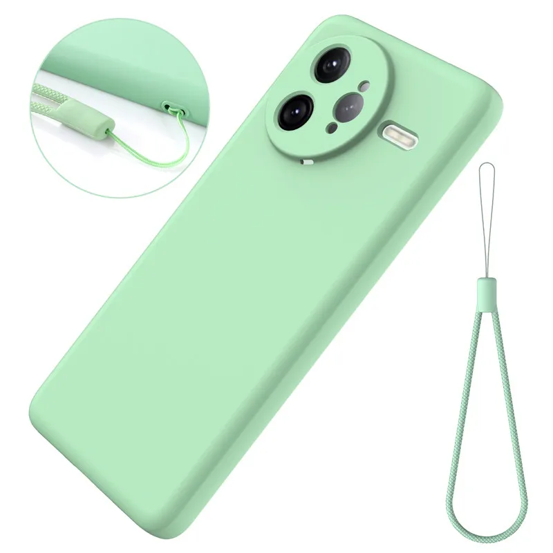 

For Xiaomi Redmi K80,K80 Pro Case ELVEV Good Quality Cute Liquid Silicone Protective Phone Cover with A Velvet Layer inside