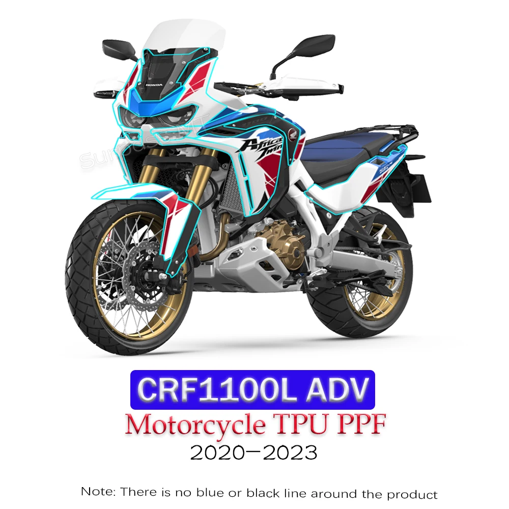 혼다 CRF1100L ADV PPF 투명 보호 필름 보호 키트 혼다 CRF 1100 L 어드벤처 TPU 오토바이 스티커 용 페인트