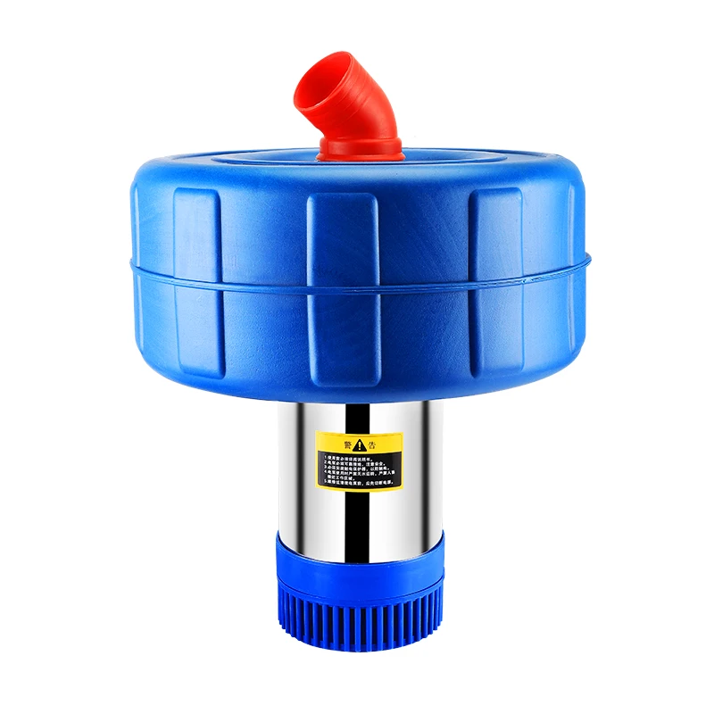 2hp 3inch Electric Aquaculture Machine Irrigation System Fountain Aerator Floating Water Pump For Fish Pond Farming Oxygenation