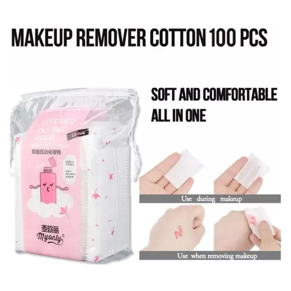 Tampons de coton de maquillage scellés, bouffée de coton, nail art, voyage GT cosmétique, enlever les tampons de coton avec sac, 50 pièces, 100 pièces, 222 pièces