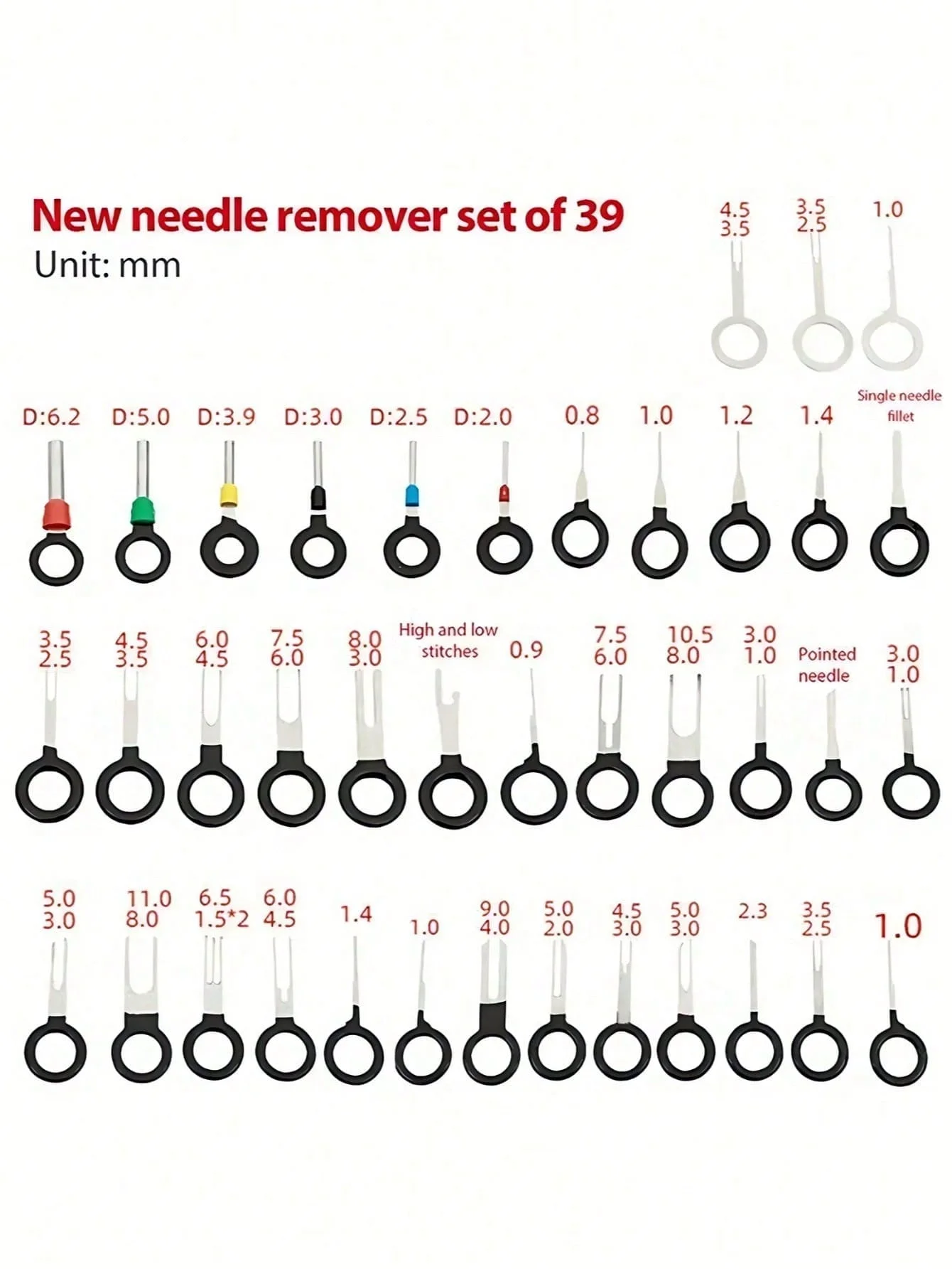41/26 шт. набор инструментов для снятия автомобильных клемм, нержавеющая сталь, съемник разъема жгута проводов, съемник штифтов, инструменты для освобождения, Sto