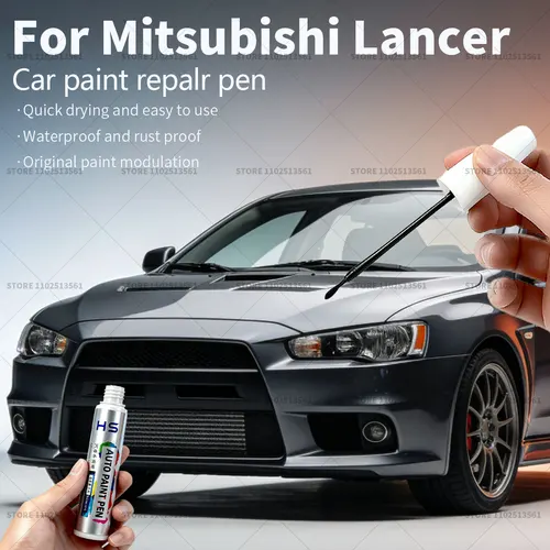 Pluma de reparación de pintura de coche, accesorios de reparación de arañazos, blanco Apex, plata, azul eléctrico, grafito, gris, negro para Mitsubishi Lancer