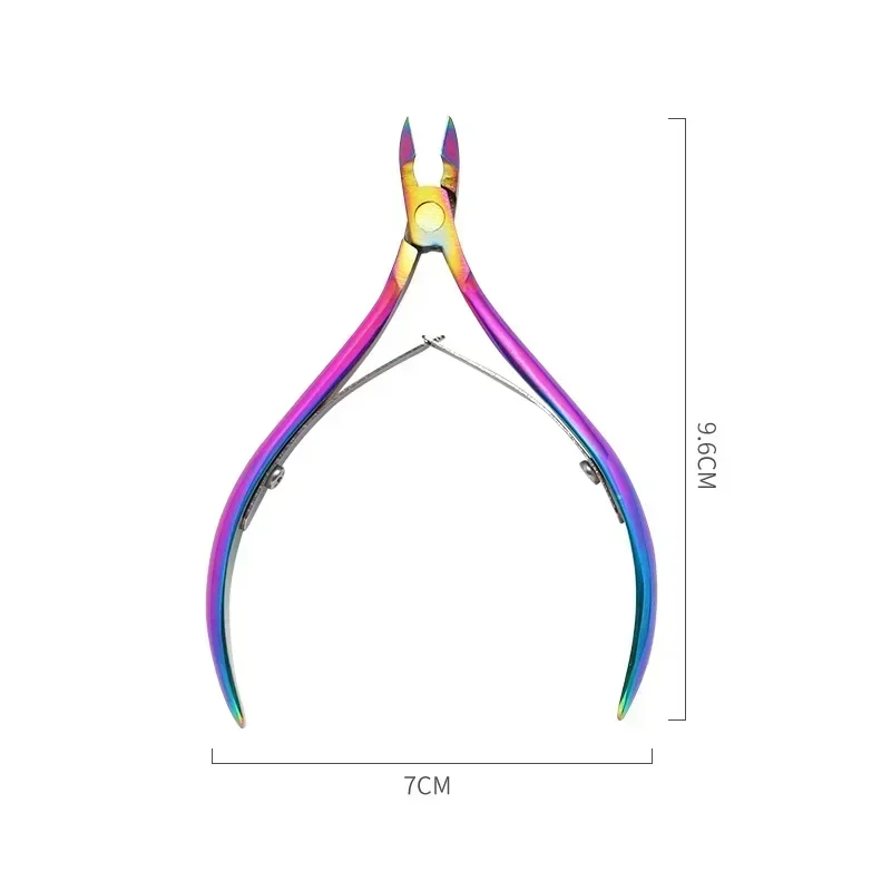 Tijeras profesionales de acero inoxidable para el cuidado de las uñas, herramientas de manicura, 1/2/3 piezas, removedor de cutículas, multifunción