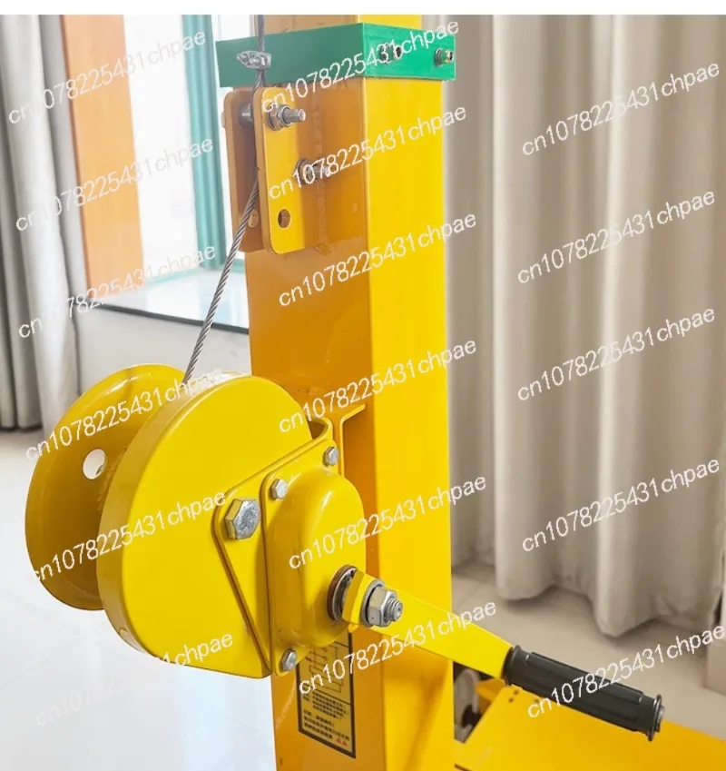 Lifting mast 3/4/5/6/7/8/9 meters ，Hand cranked lifting pole, manual telescopic mechanical winch