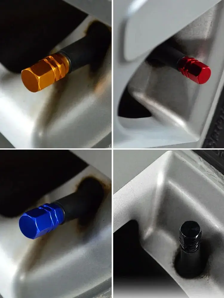 AliExpress NONE runmade 4pcs Universal Aluminum Car Wheel Tires Valves Tyre Stem Air Caps Airtight Cover For Auto SUV Truck Motorcycle Bike