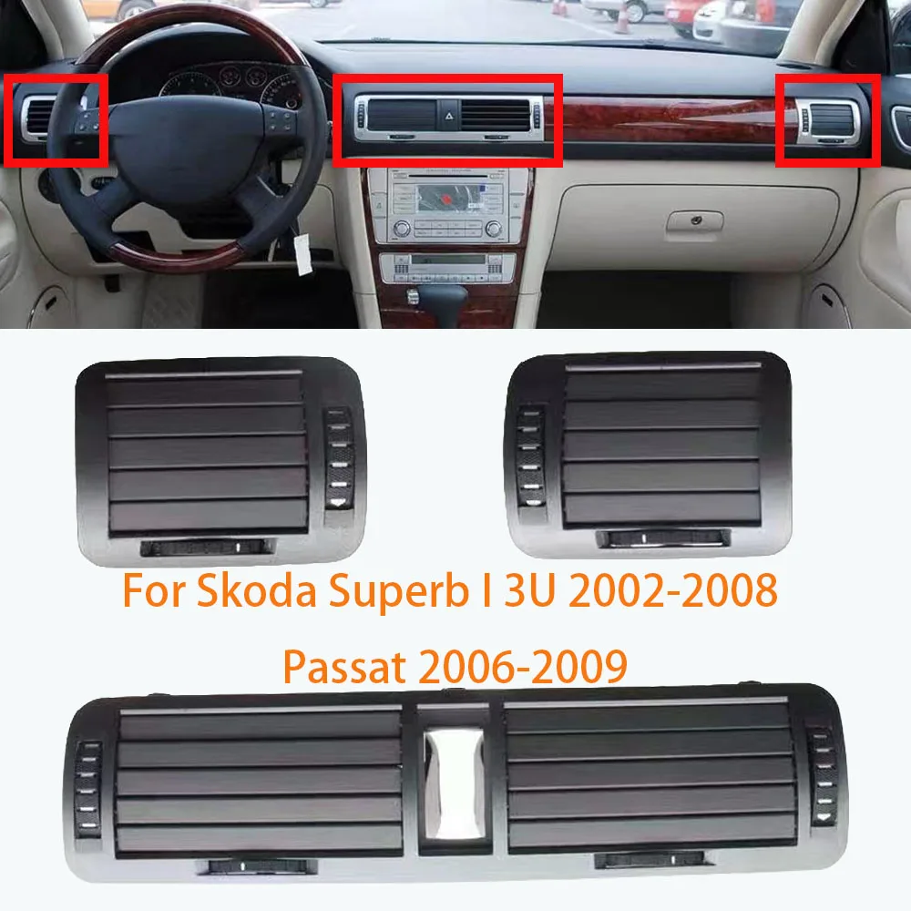 New Interior Dash AC Air Outlet Vent Grill For Skoda Superb I  3U 2002-2008 Passat 2006-2009 3U0820951 3U0 819 701  3U0 819 702