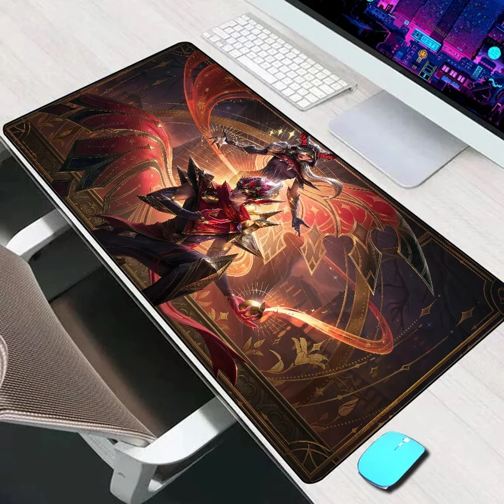 League of Legends Xayah Rakan Large Mouse Pad Gaming Accessories Mouse Mat XXL Keyboard Mat PC Gamer Desk Pad Computer Mousepad