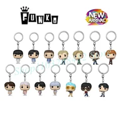 2026 Funko Pocket Korea stars Keychain JUNG KOOK JIMIN V SUGA JIN J-Hope RM Action Figure Doll Pendant Key Ring Ornaments Gift