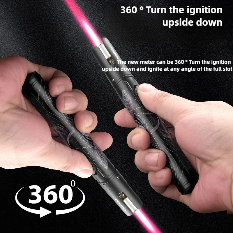

Honest Lighters New Style Windproof Pink Flame Graffiti Lighter BBQ Baking Lighter Cigar Accessories Smoking Gift Gadgets NEW