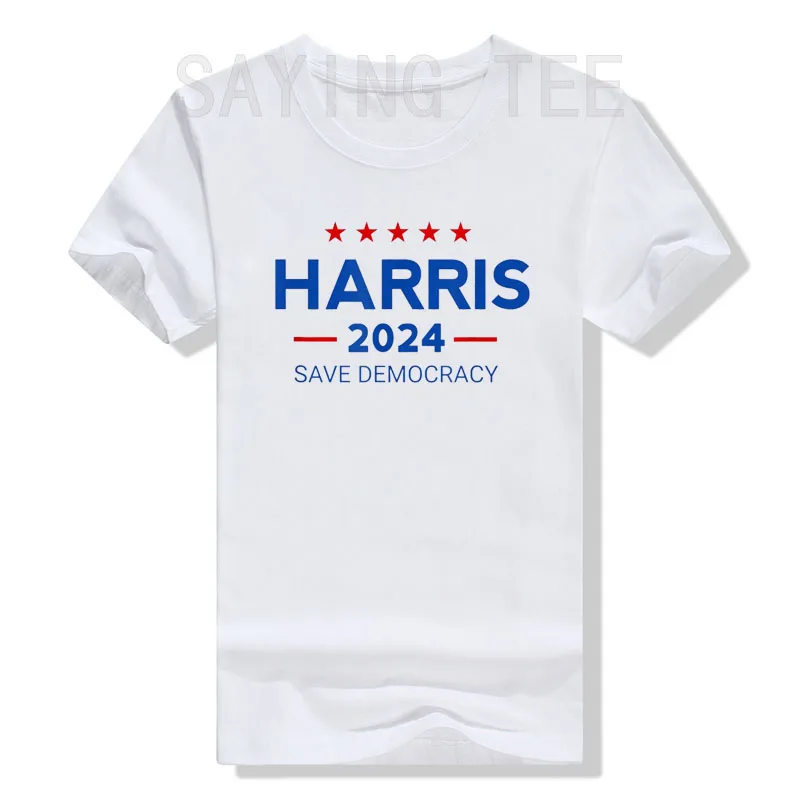 

Vote Kamala Harris for Presidential Election 2024 Save Democratic T-Shirt Humor Funny Letters Printed Campaign Tees Novelty Gift