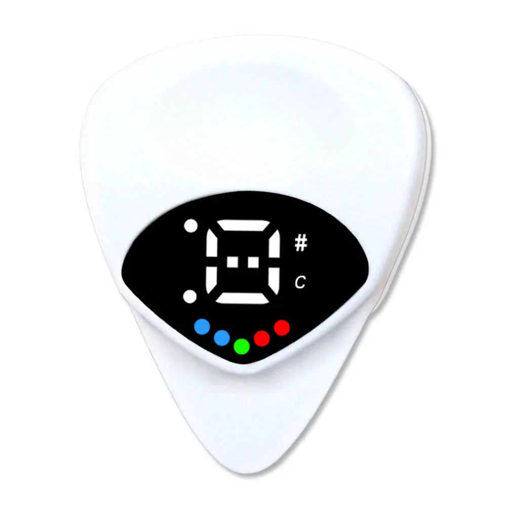 Guitar Picks Tuner Two-in-one Real-Time Pitch Monitoring Tuner For Acoustic Electric Guitar Bass Mandolin Tunning Accessories