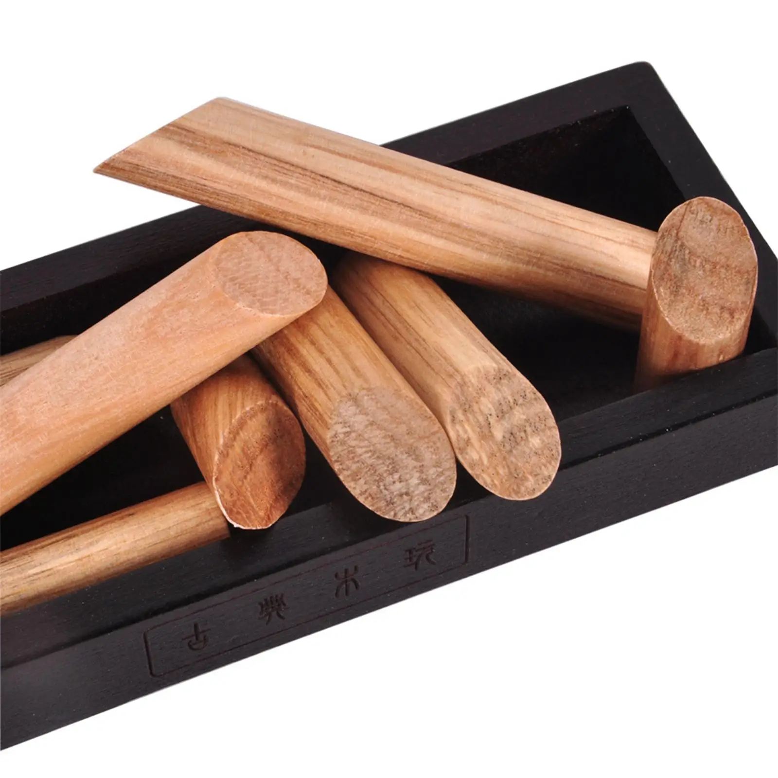Ensemble de jeux de casse-tête en bois portables avec boîte de rangement – Amusant pour tous âges