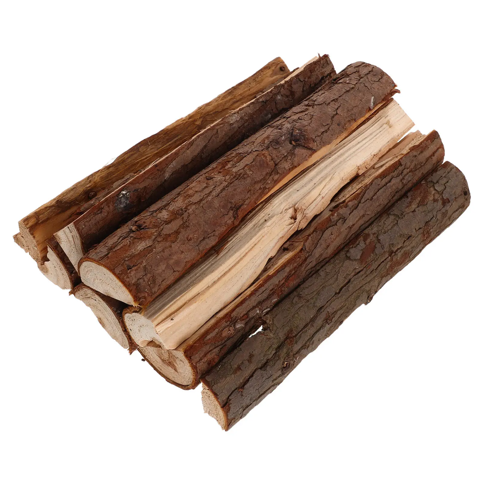 8Pcs Birch Wood Sticks Natural Decorative Logs for Fireplace Fire Pit Outdoor Garden Firewood Grilling Winter Decor