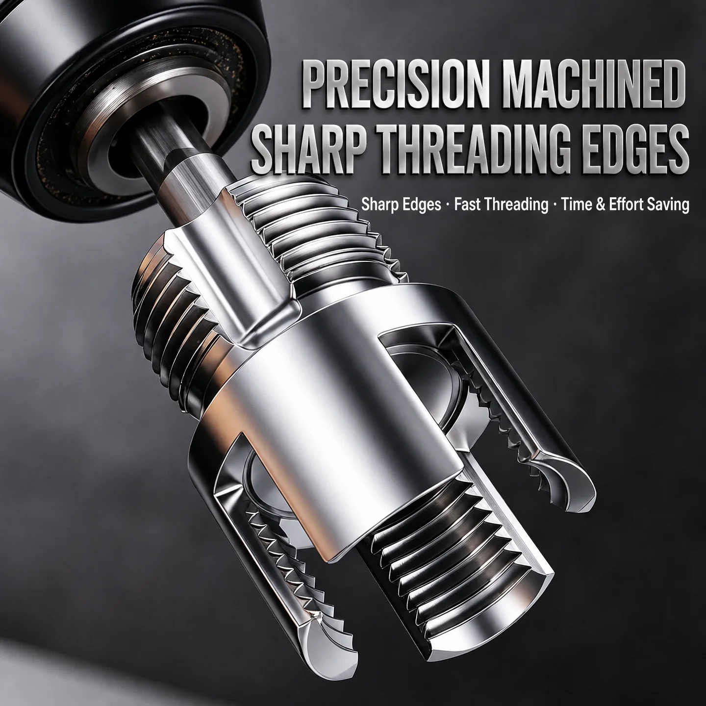 New 2-in-1 Integrated PPR Water Pipe Threader Kit 4/6 Points Internal External Thread Alloy Steel Plumbing Repair Tool