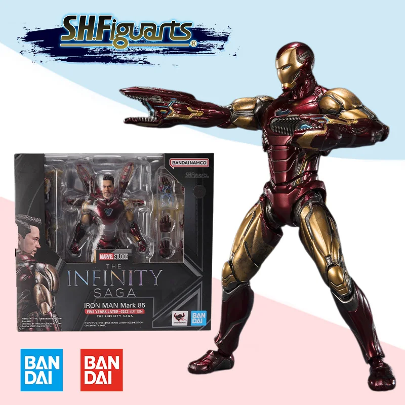 

Bandai Original S.H.Figuarts SHF IRON MAN MK 85 THE INFINITY SAGA full Action Anime Figure model kit finished toy gift for kids