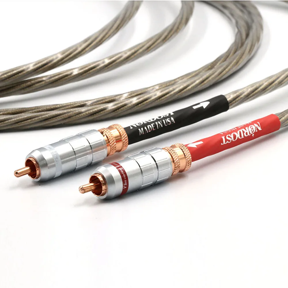 Preffair Odin 2 OCC Copper Silver Plated RCA Interconnect Cable RCA to RCA Audio Cable Analogue Cable phono Cable For CD AMP