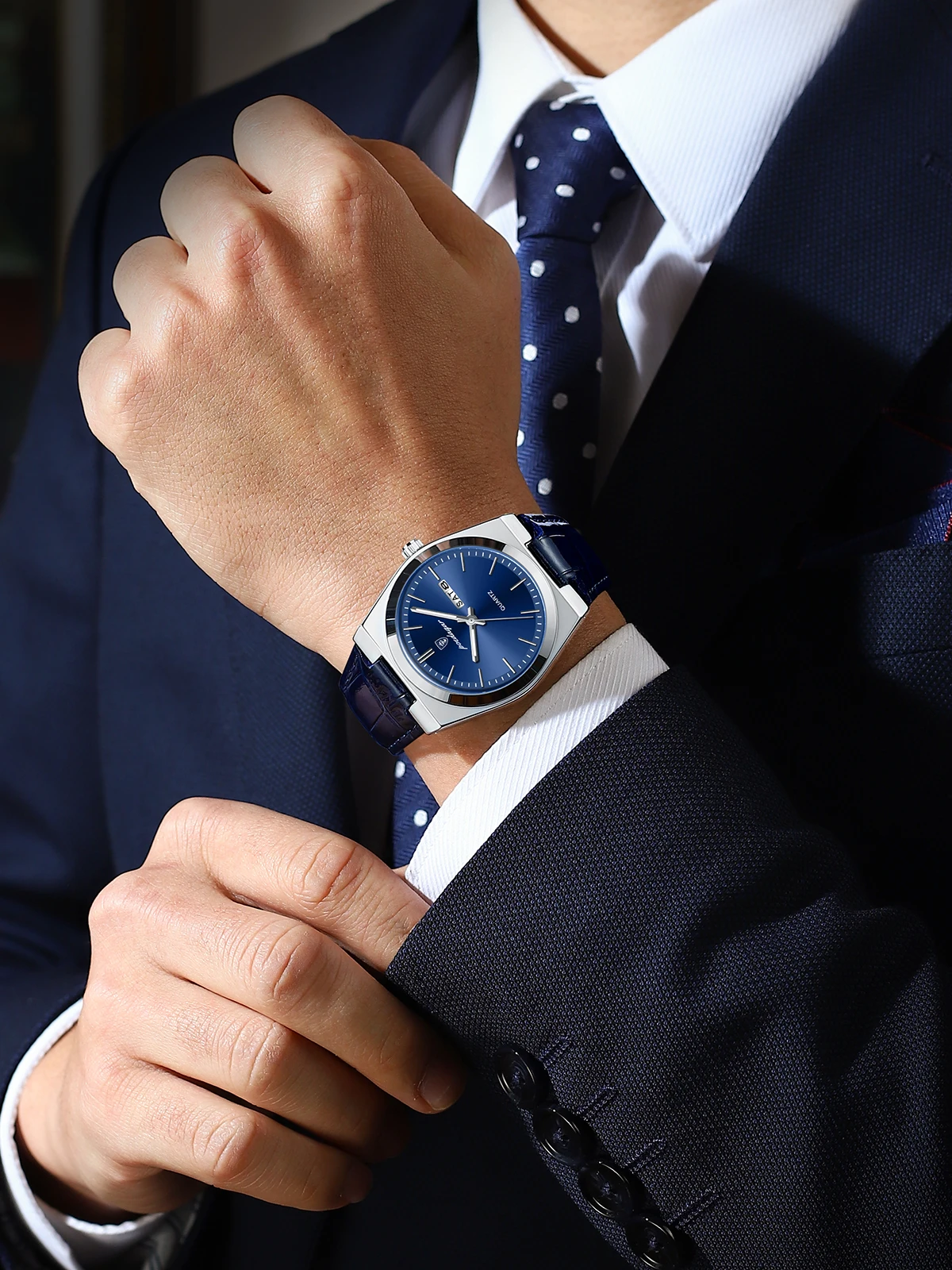 POEDAGAR ساعة فاخرة للرجال العسكرية جلدية رجل ساعة اليد كوارتز ساعة مقاوم للماء مضيئة تاريخ الأسبوع ساعات رجالية Reloj + صندوق #5