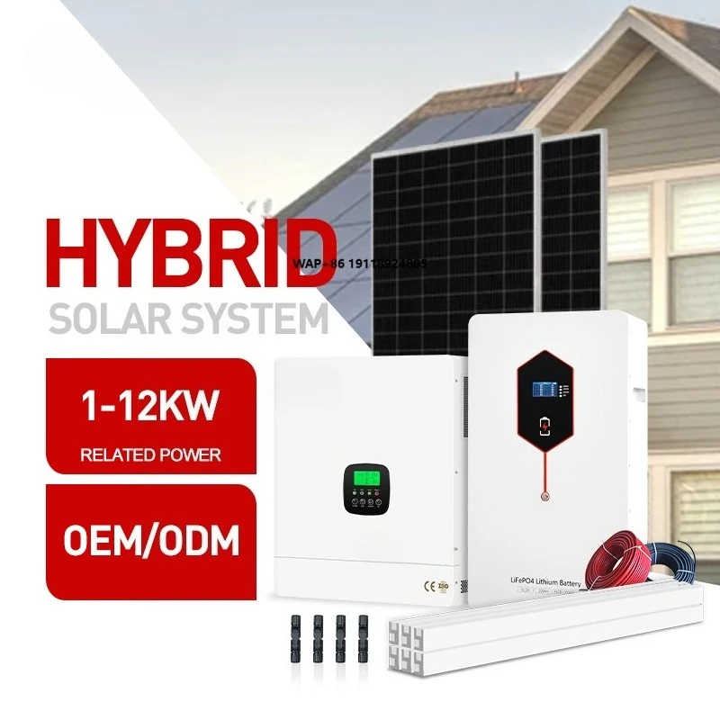 Small Portable Balcony Hybrid Solar Mounting Lighting System 6kw Kit Complete Set 5kw 2 kw Solar Energy Home System House