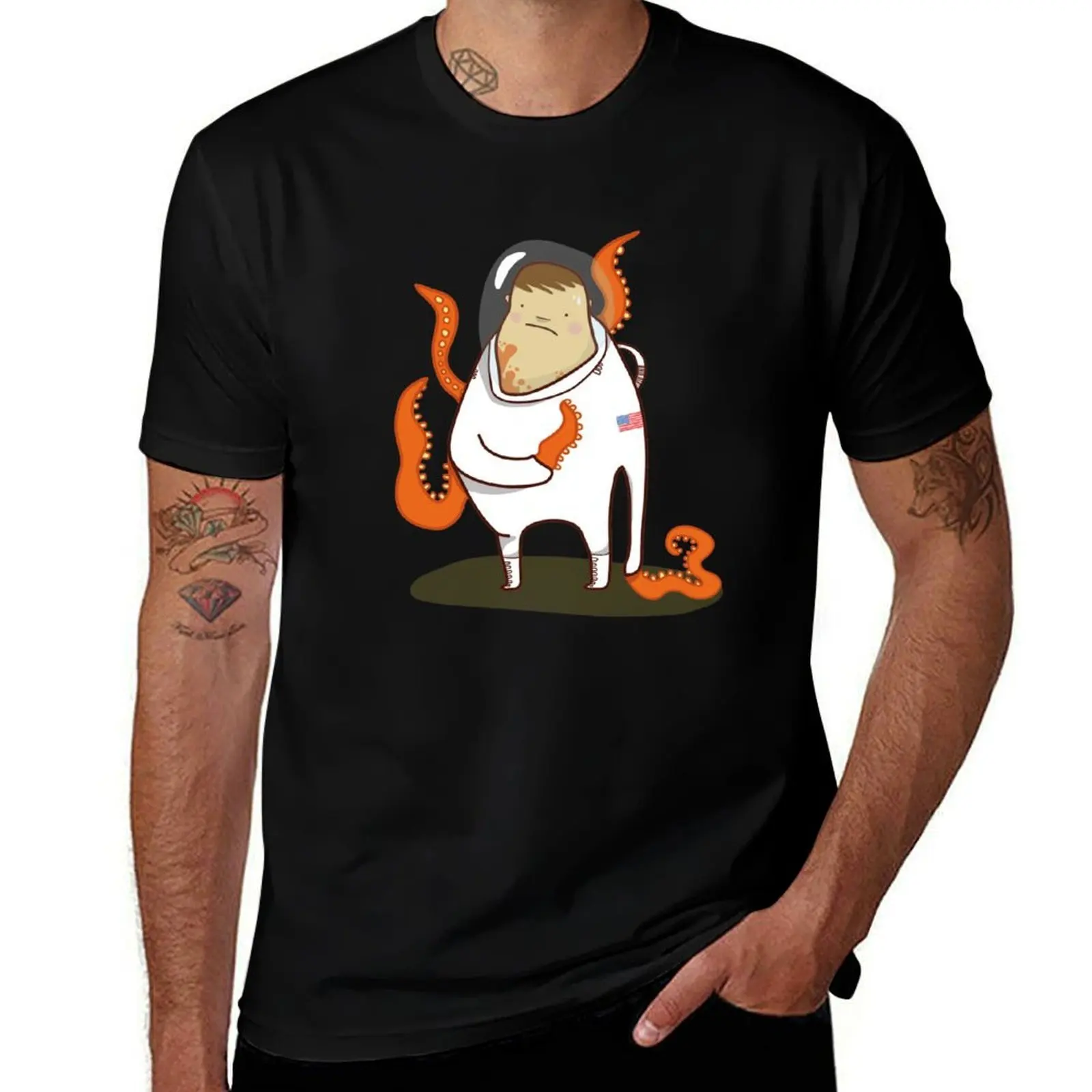 Astronaut - Alien takeover T-Shirt Large Size Breathable Tee