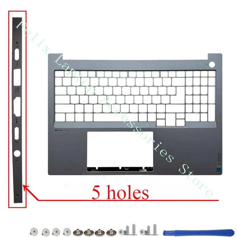 New Laptop LCD Back Cover/Front Frame/Palm Rest/Bottom Cover/Hinge Gray For Lenovo ThinkBook 16 G6+IMH AHP IAH