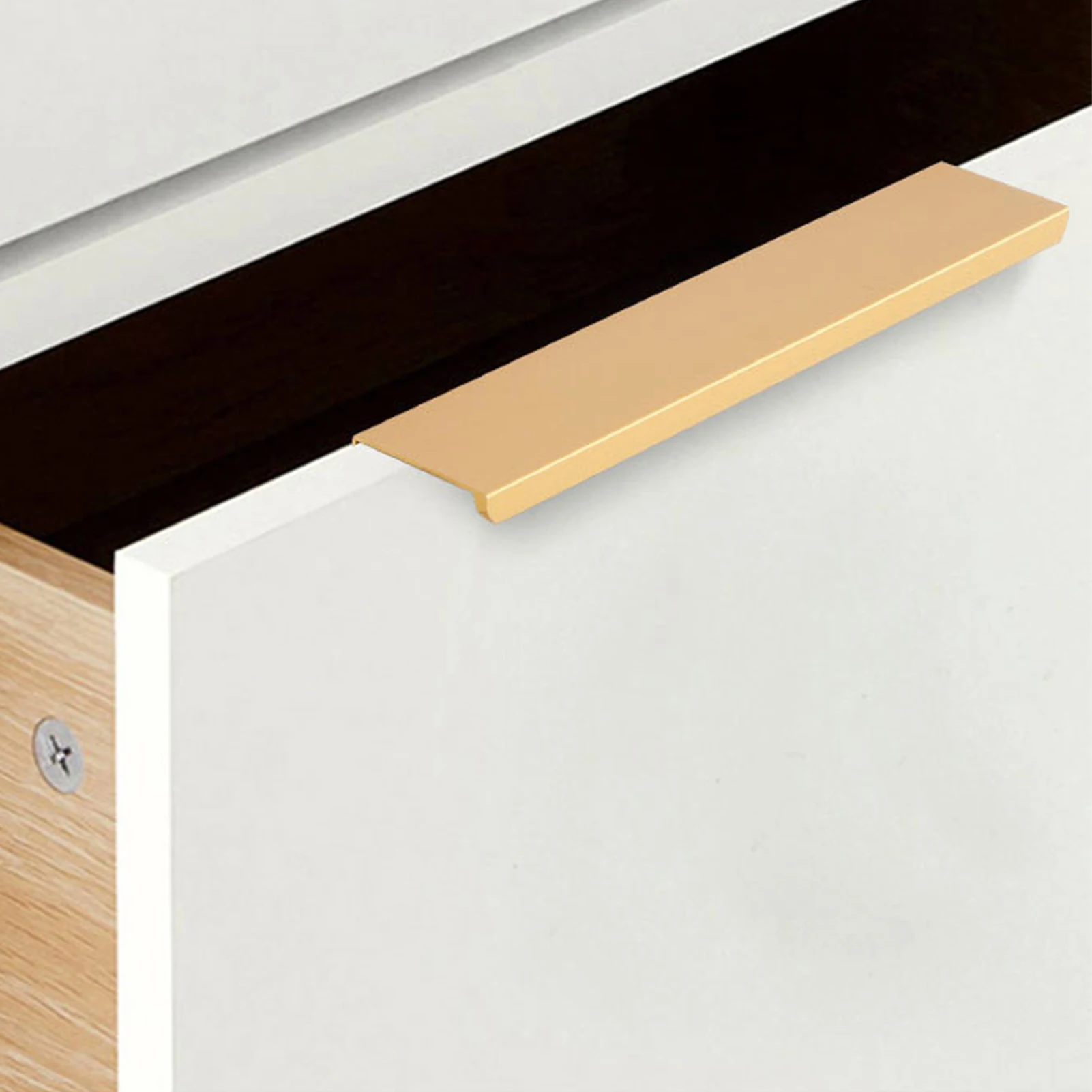 Strip Aluminium Alloy Kitchen Handles Comfortable Grip Ergonomic Design Suitable For Drawers