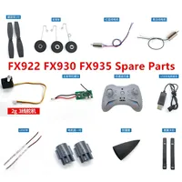 FX922 FX930 FX935 F22 F35 J20 RC Plane Spare Parts blade motor Landing gear servo receiver Remote control LED charger motor seat