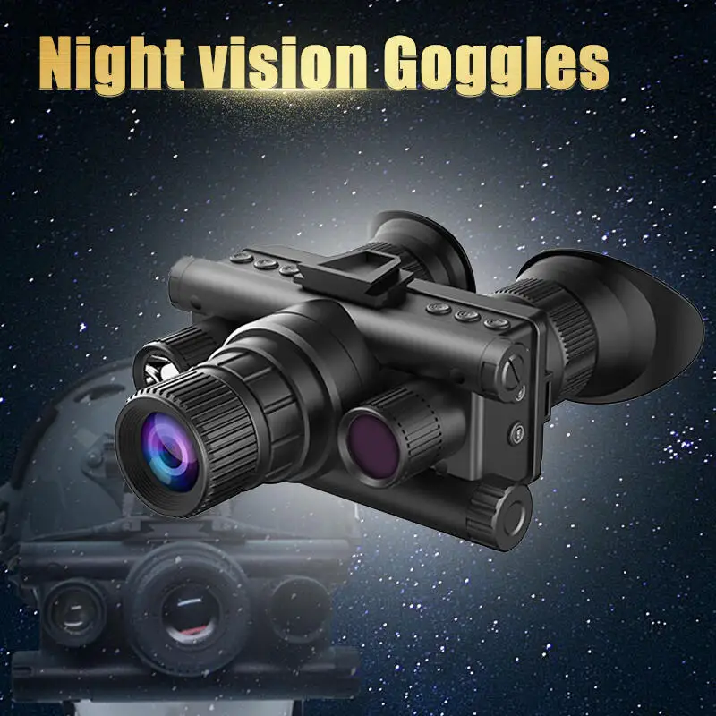 Z9157 4K UHD 40MP Head Mounted Tactical Telescope Goggles 8X Zoom 600M Infrared Night Vision Binoculars Hunting Trail Camera