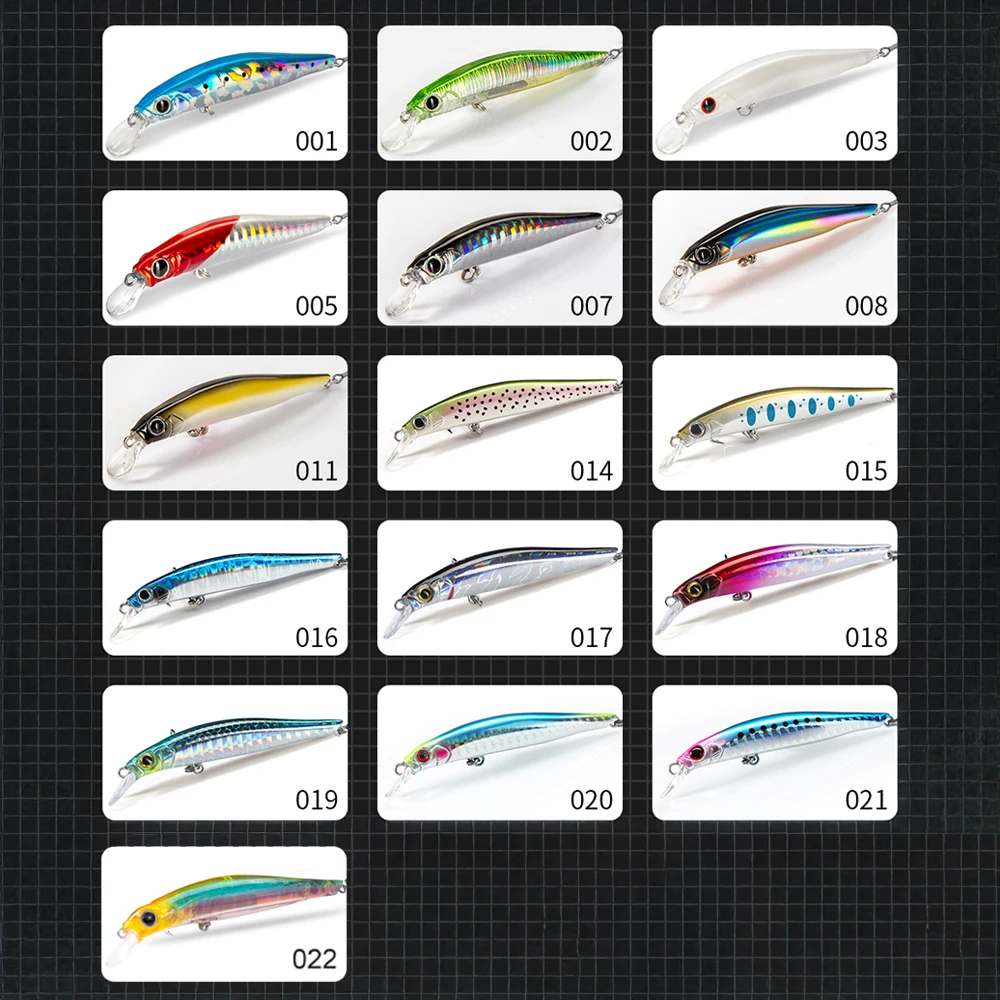 Hunthouse official store fishing lure artist minnow 7cm 8cm 10.5cm solid body minnow lerrue peche mustad hook for seabass isca