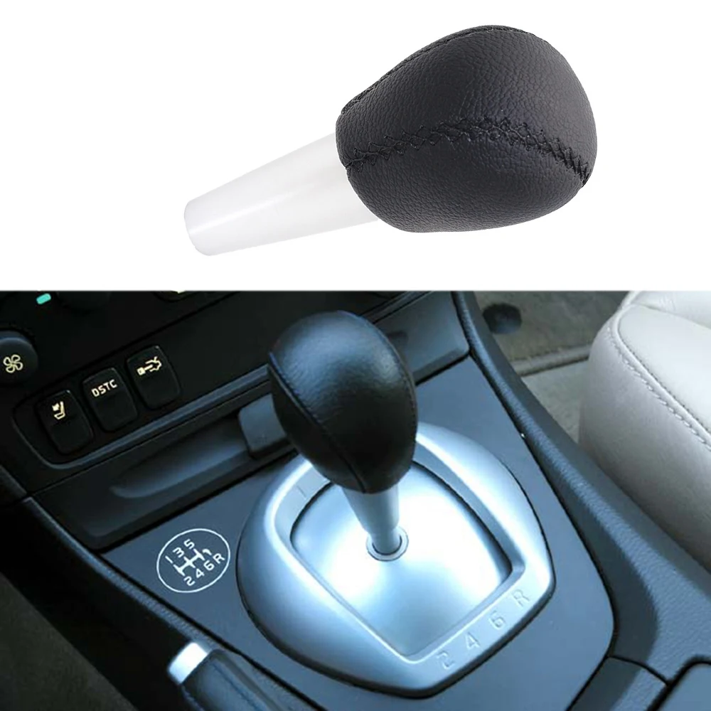 Car Gear Shift Knob PU Leather Lever Shifter Hand Ball for Volvo S60 V70 S60R