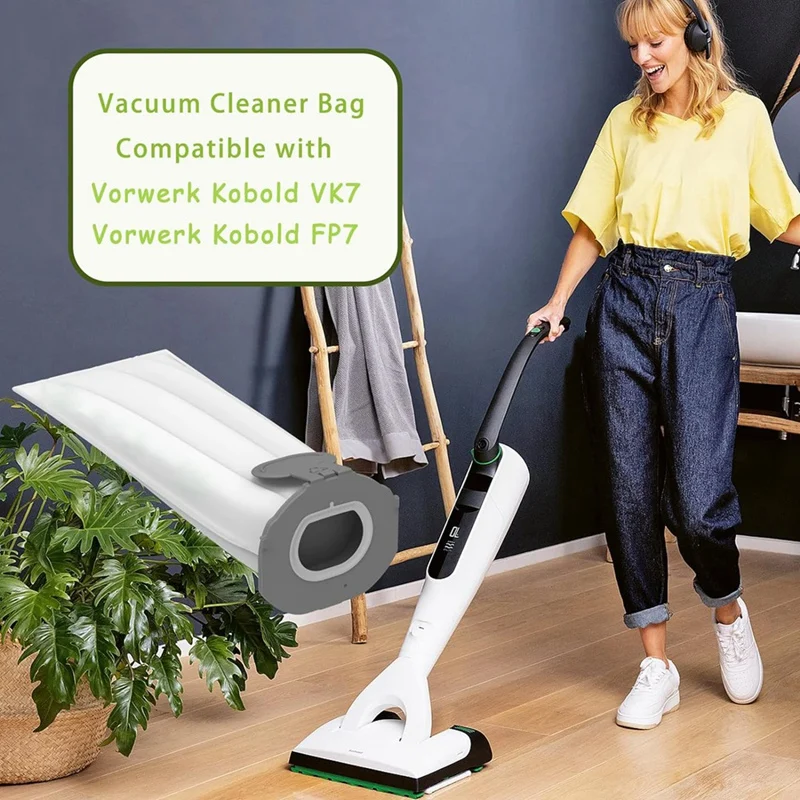 Мешки для пылесоса Vorwerk Kobold VK7 FP7, мешки для фильтров для беспроводного пылесоса Kobold VK7, комплект из 10 шт.